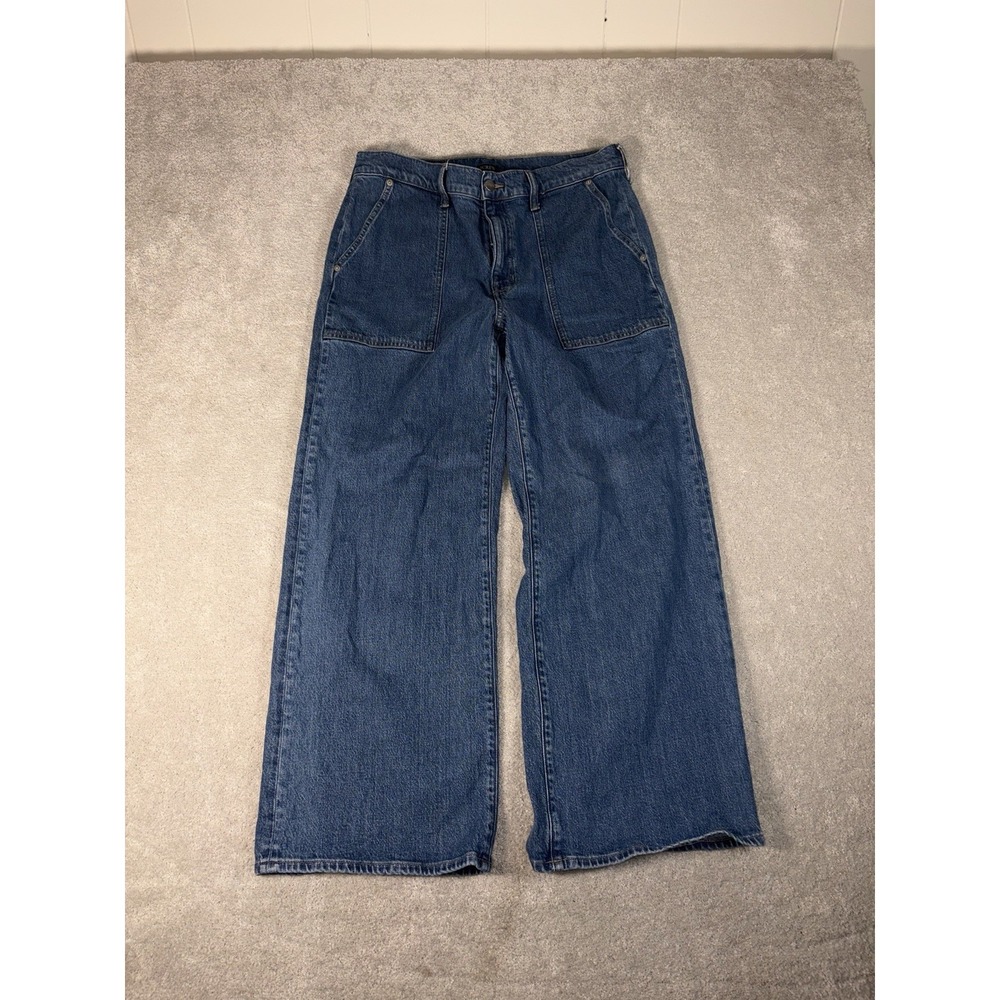 j crew wide leg jeans 30 full length
